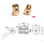 Hex Brass Motor Coupler