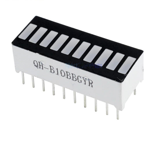 10 Segment 4 Color LED Battery Level Bar Graph - ThinkRobotics.in