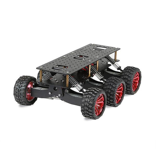 6WD Metal Robot Chassis DIY Platform For Tough Off Roading Vehicles