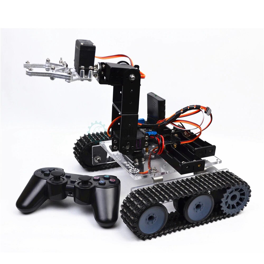 Acrylic Tank Robot With 4 DOF Robot Arm