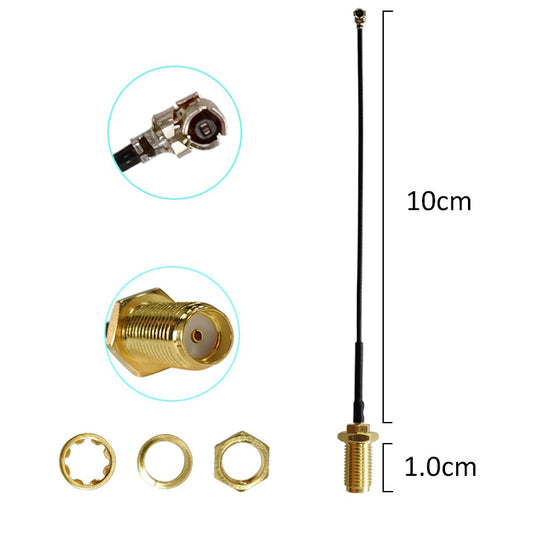 2dBi 868Mhz-915Mhz LoRa Antenna with 10cm IPEX Pigtail