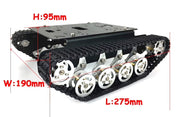 Shock Absorption Metal Robot Tank Chassis - ThinkRobotics.in