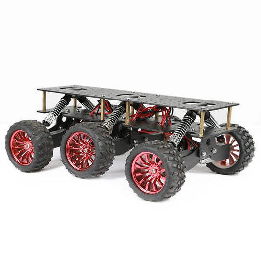 6WD Metal Robot Chassis DIY Platform For Tough Off Roading Vehicles