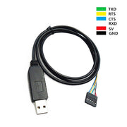 6 pin FTDI Cable 5V with CTS and RTS