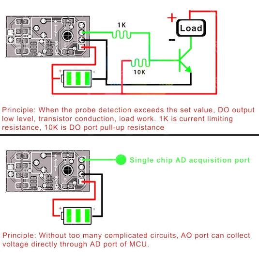 Resistive Soil Moisture Sensor with Corrosion Resistant Probe