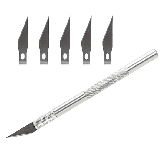 Precision Metal Scalpel Knife with 6 Blades