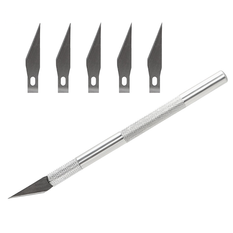 Precision Metal Scalpel Knife with 6 Blades –