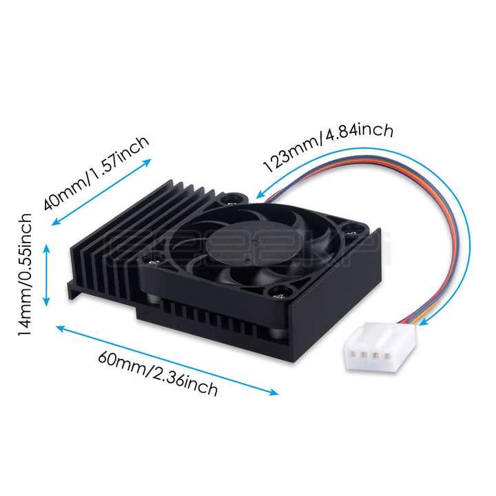 Jetson Nano Heat Sink with Integrated PWM Fan Online