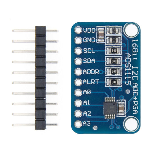 16 Bit I2C ADS1115 4 channel ADC Module with Pro Gain Amplifier