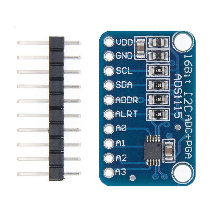ThinkRobotics ADS1115 4 Channel 16 Bit I2C ADC Module with Pro Gain ...