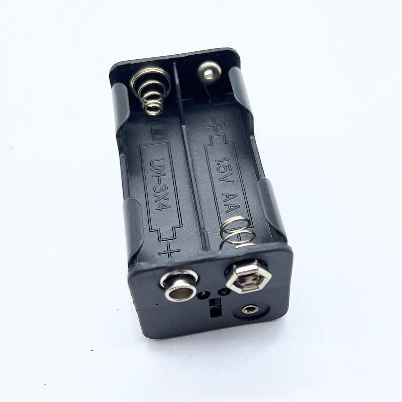 Load image into Gallery viewer, AA Battery Holder With Optional 5.5mm Plug &amp; Switch
