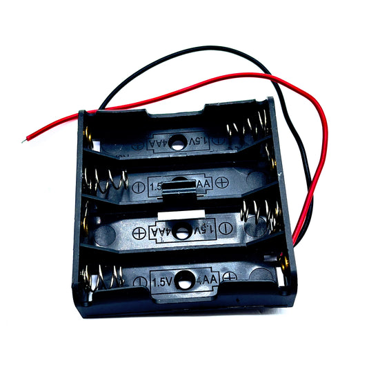 AA Battery Holder With Optional 5.5mm Plug & Switch