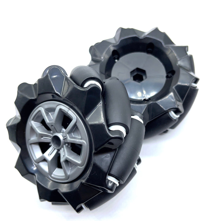 16KG Load 96mm Omni Wheels / Mecanum Wheels with Hex Couplers (Pack of 4)