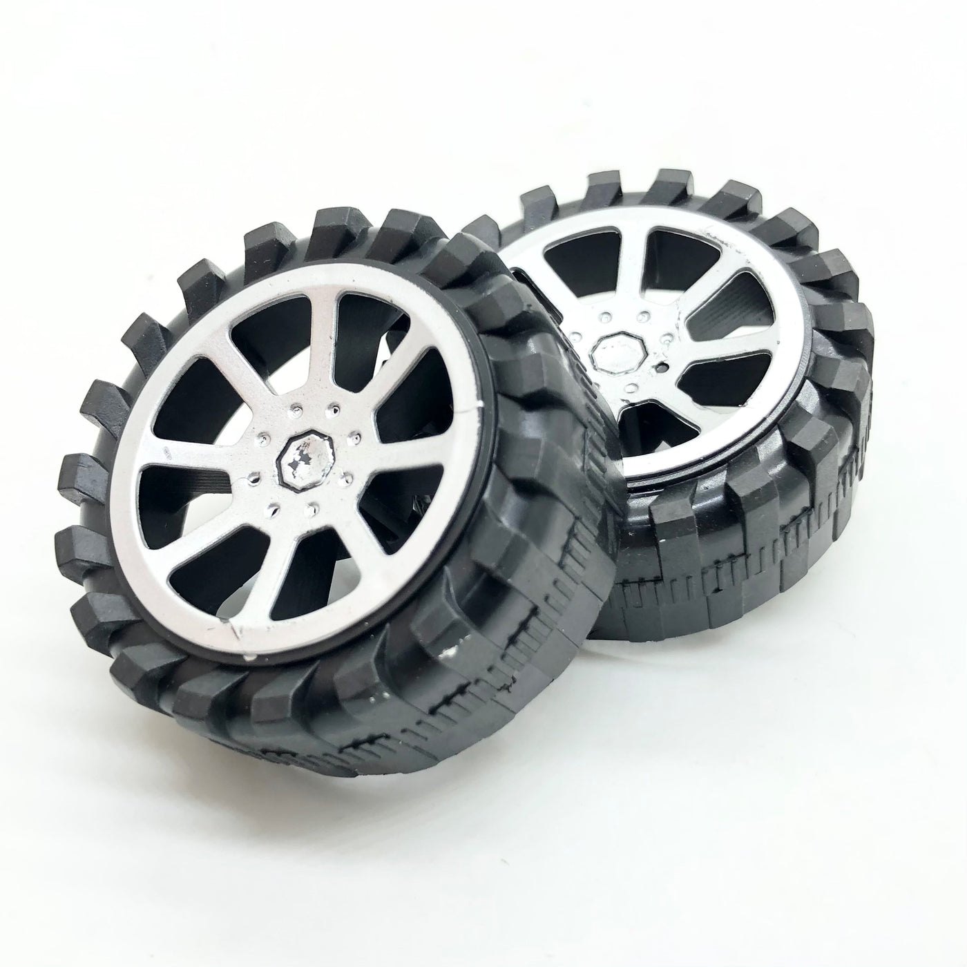 Rubber Car Wheels 55mm (Pack of 2)