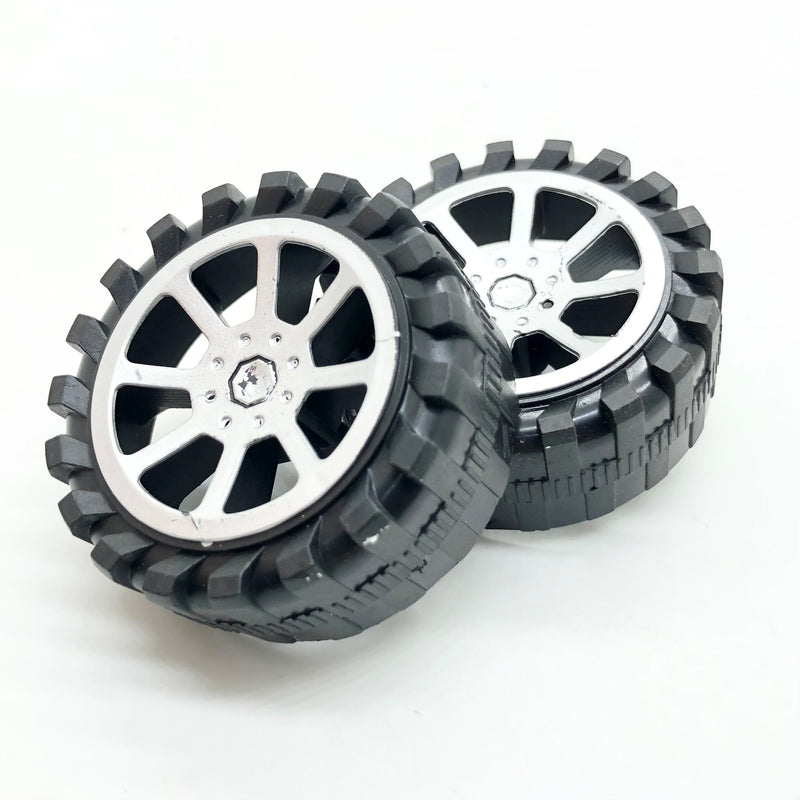 Load image into Gallery viewer, Rubber Car Wheels 55mm
