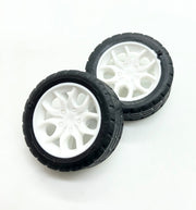 Rubber Car Wheels 30mm (Pack of 2)