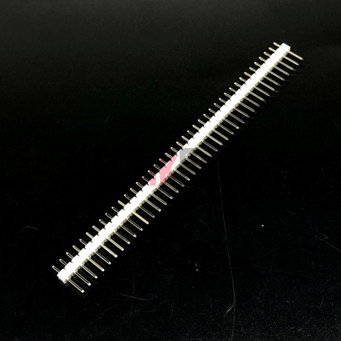 Single Row 2.54 mm Pitch break-away Header (40 Pin) - Pack of 10 - ThinkRobotics.in