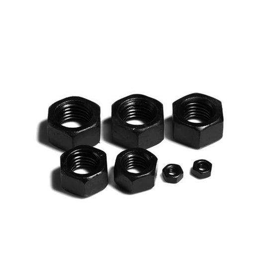 Metric Medium-Strength Black-Oxide Steel Hex Nuts (Pack of 20)