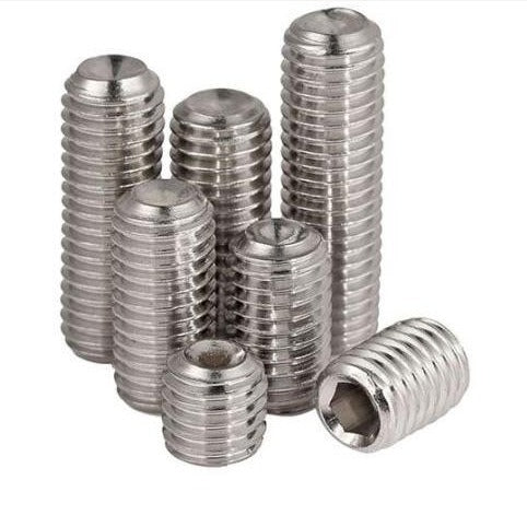 Stainless Steel Cup-Point Set Screws (Pack of 5)