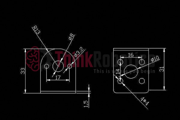  25mm Motor Mounting Bracket