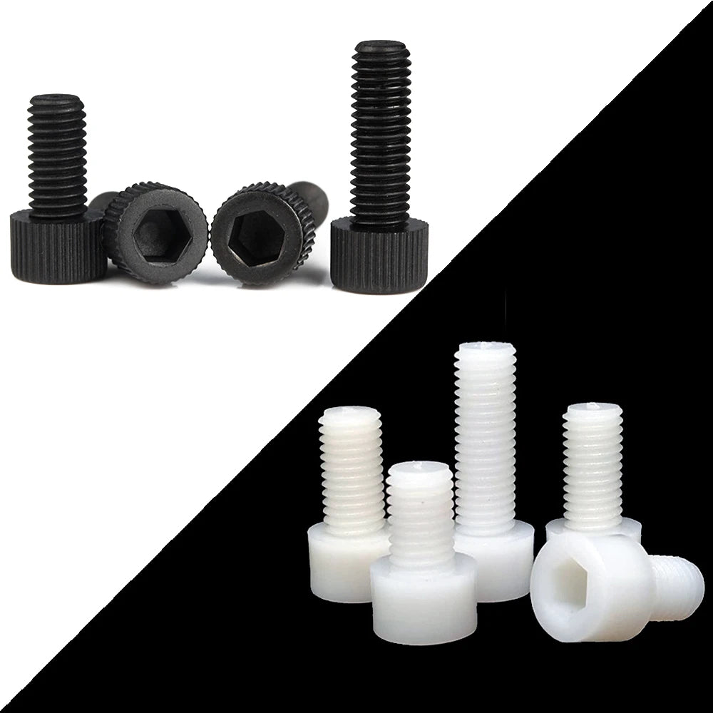 Nylon Socket Head Hex Screws (Pack of 10)