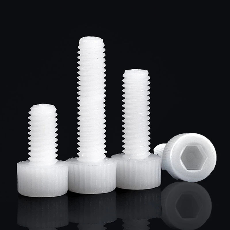 Nylon Socket Head Hex Screws (Pack of 10)