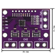INA3221 Triple-Channel, High-Side Measurement, Shunt and Bus Voltage Monitor