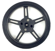 60mm Wheel for Continuous Rotation SG90 / MG90S Servos (Pack of 2)