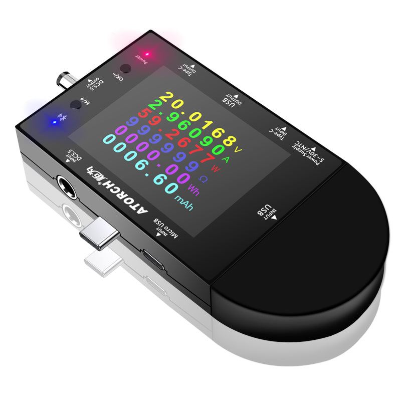 Load image into Gallery viewer, UD24 DC5.5 USB tester Type-C with 2.4 inch display

