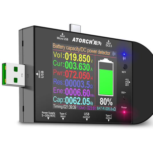 UD24 DC5.5 USB Tester Type-C