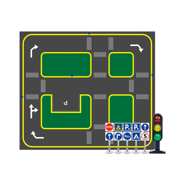 Yahboom Autopilot Track Map UV Printed Canvas Online