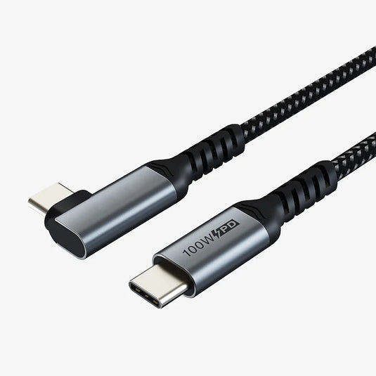 USB C To Right Angle USB C Nylon Braided Cable Online