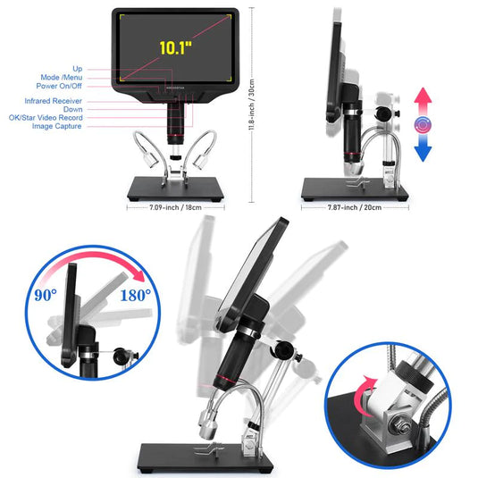 Andonstar AD409 PCB Soldering 10.1-Inch Display HDMI Digital Microscope