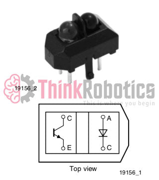 TCRT5000L Reflective Optical Sensor with Transistor Output (Pack of 4) - ThinkRobotics.in