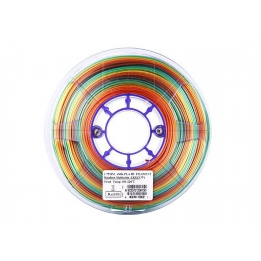 eSilk PLA Rainbow Multicolor Filament - ThinkRobotics –