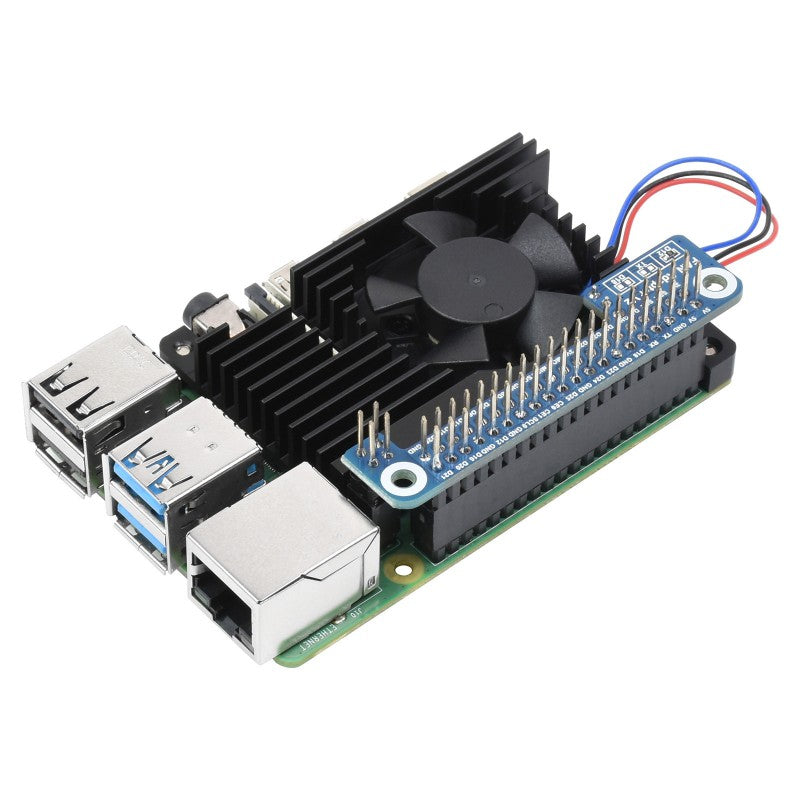 Load image into Gallery viewer, Aluminum Alloy Cooling Fan For Raspberry Pi 4b Online
