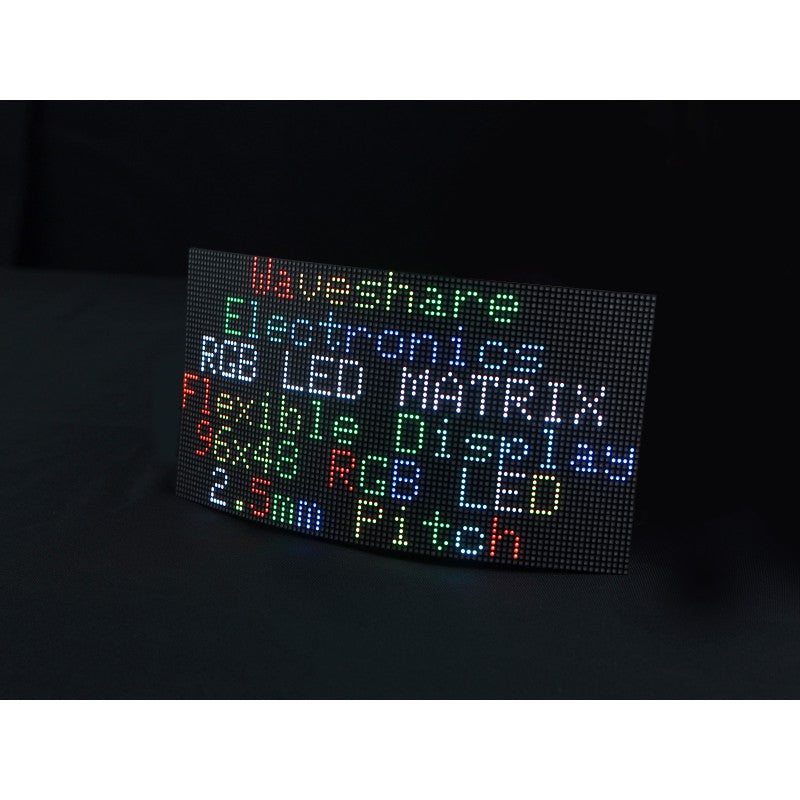 Flexible RGB full-color LED matrix 96x48 pixel panel