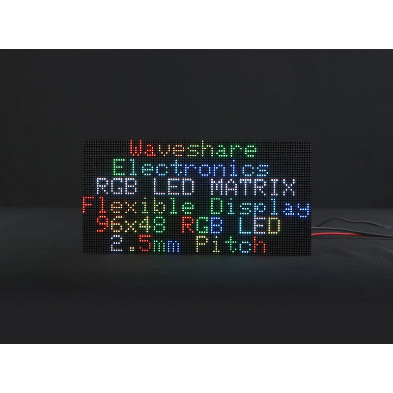 Flexible RGB full-color LED matrix 96x48 pixel panel