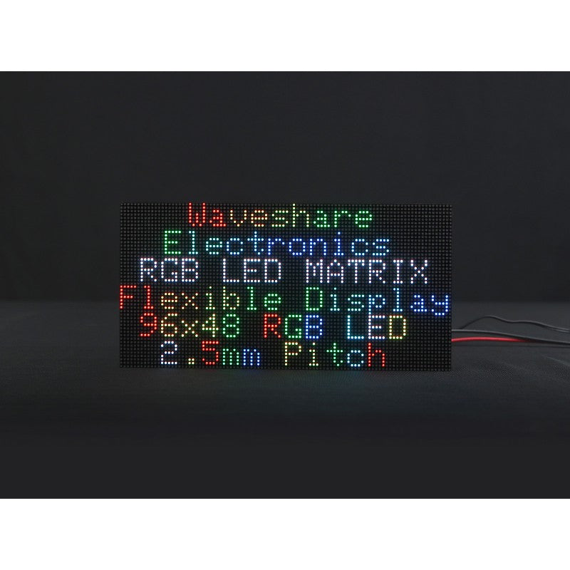 Load image into Gallery viewer, Flexible RGB full-color LED matrix 96x48 pixel panel
