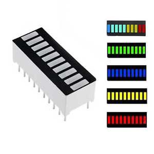 Load image into Gallery viewer, 10 Segment 4 Color LED Battery Level Bar Graph - ThinkRobotics.in
