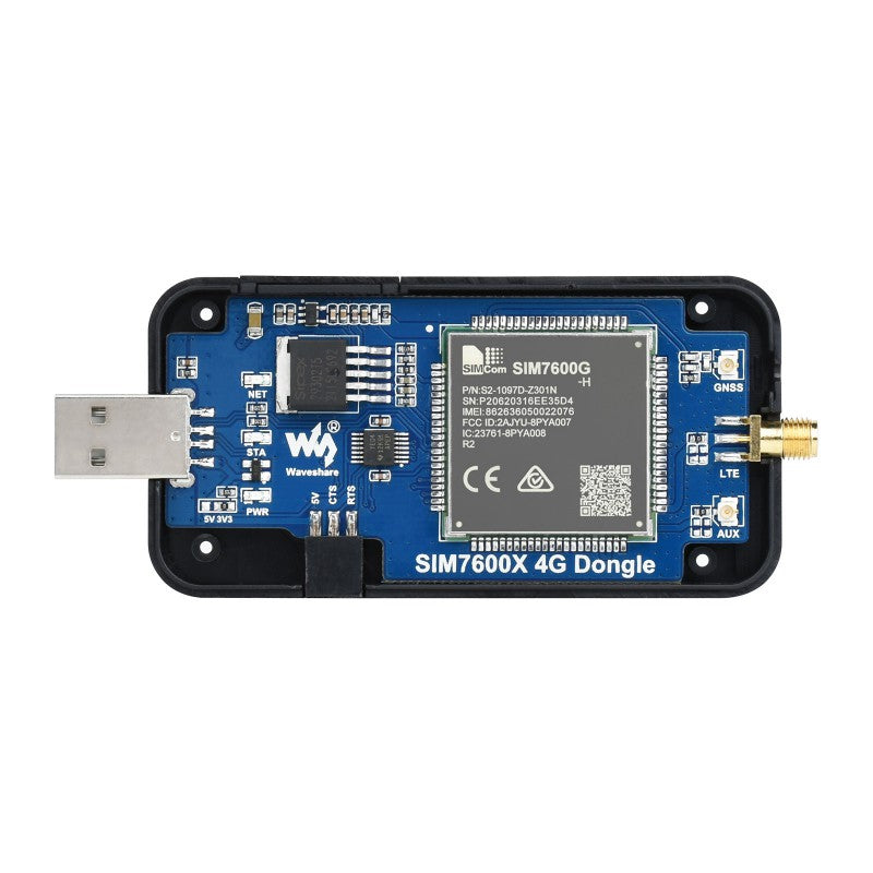 SIM7600G-H 4G DONGLE, GNSS Positioning, Global Band Support
