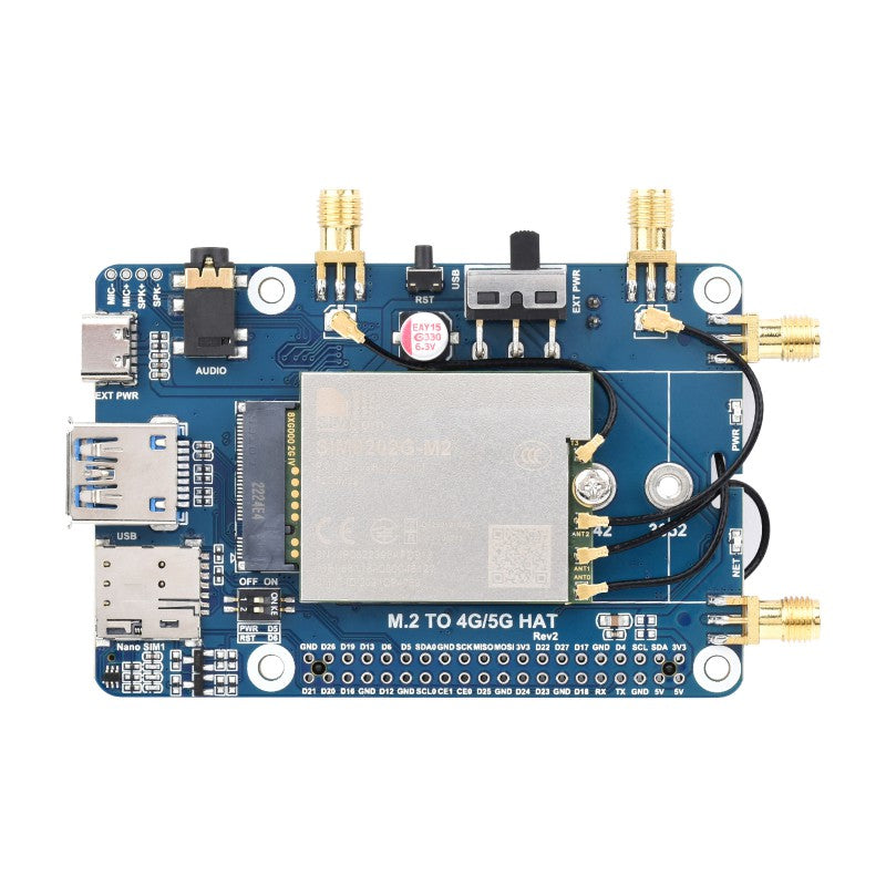 SIM8262E-M2 5G HAT For Raspberry Pi Online