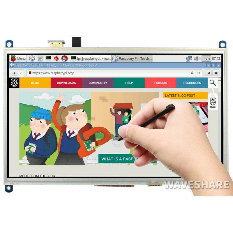 10.1inch Resistive Touch Screen IPS LCD - Waveshare