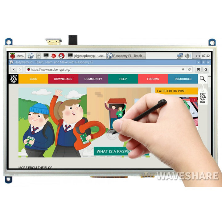 10.1inch Resistive Touch Screen IPS LCD - Waveshare